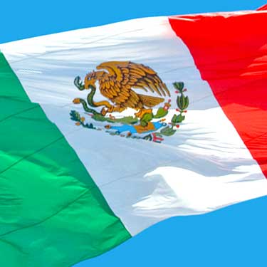 mexican flag cross border