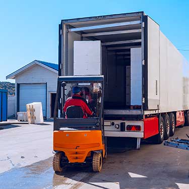 Forklift Loading Freight truck Intra-Mexico Freight Shipping